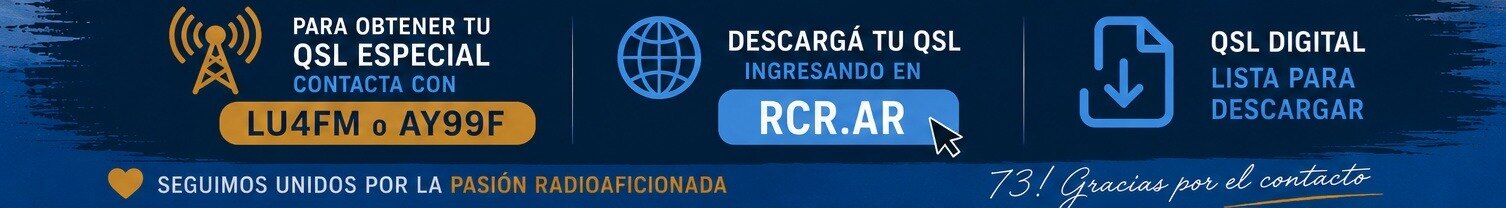 QSL especial LU4FM o AY99F · Radio Club Rosario