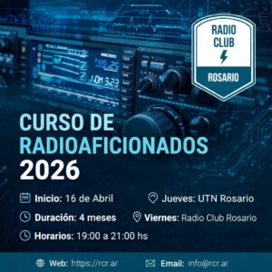 Inscripción Curso Aspirante a Radioaficionado 2026 UTN - LU4FM